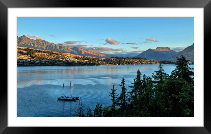 Queenstown NZ Framed Mounted Print by Tony Bates