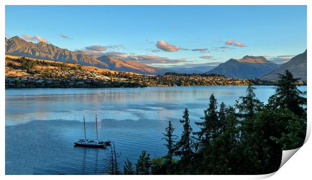 Queenstown NZ Print by Tony Bates