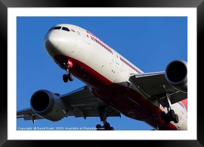Air India Boeing 787  Framed Mounted Print by David Pyatt