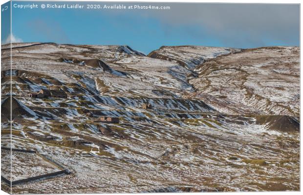 Coldberry Lead Mine, Teesdale, In Winter (1) Canvas Print by Richard Laidler