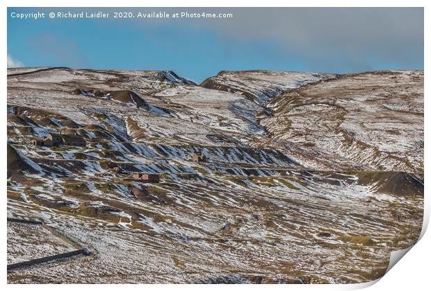 Coldberry Lead Mine, Teesdale, In Winter (1) Print by Richard Laidler