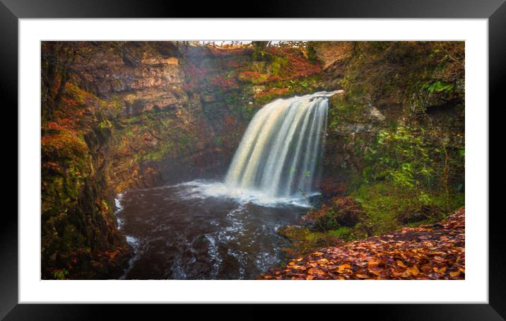 Full Falls at Dalcairney Framed Mounted Print by Gareth Burge Photography