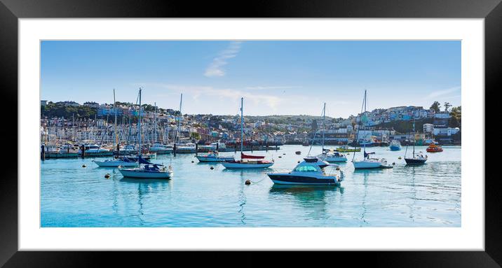Brixham Harbour Devon Framed Mounted Print by Maggie McCall