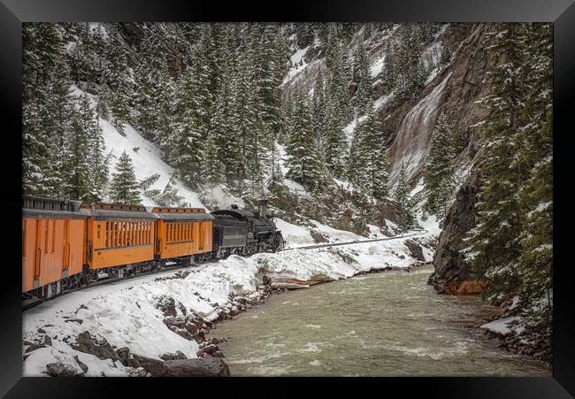 Snow Train Framed Print by Gareth Burge Photography