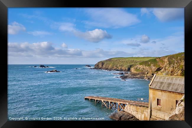 Polpear Cove Lifeboat Station Framed Print by Gordon Maclaren