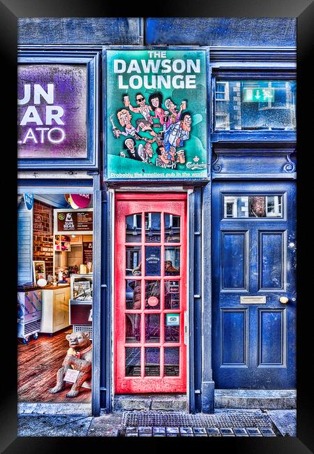 Smallest Pub in Dublin Framed Print by Valerie Paterson
