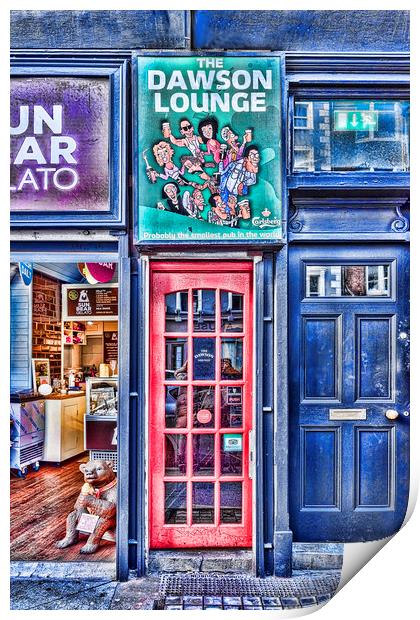 Smallest Pub in Dublin Print by Valerie Paterson