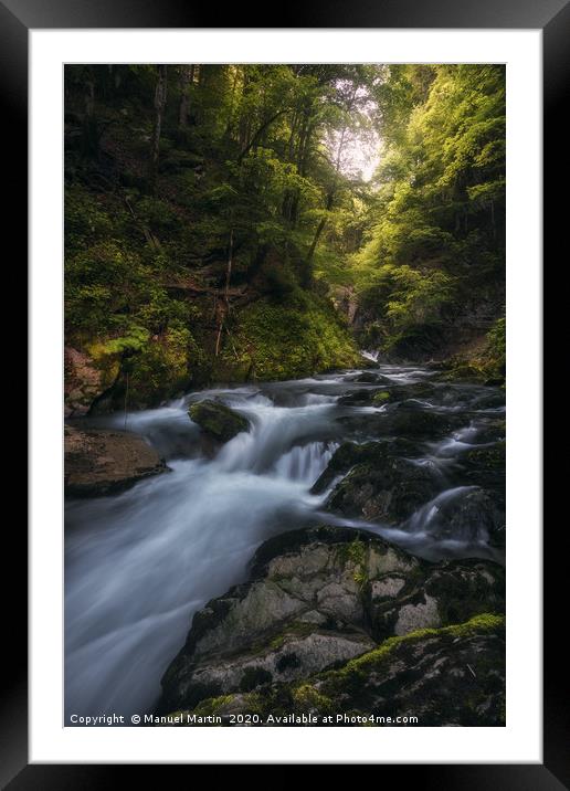 The Sound of the River Framed Mounted Print by Manuel Martin