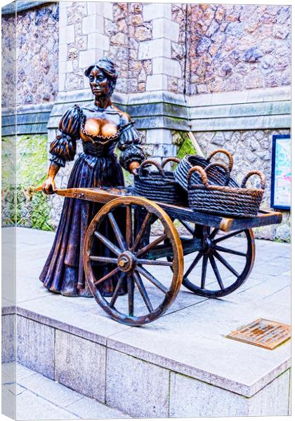 Molly Malone Dublin Canvas Print by Valerie Paterson