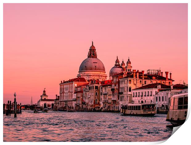 Venice in twilight  Print by David Martin
