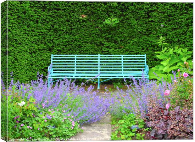 Take a Seat, Picton House, West Wales Canvas Print by Jane Emery
