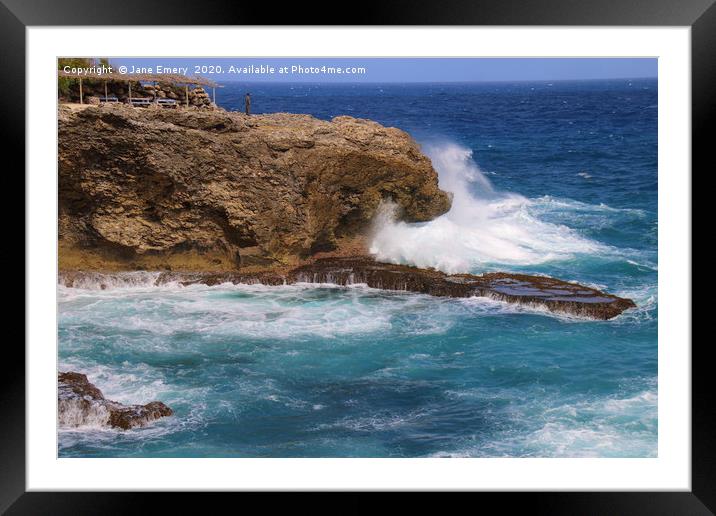 North Point Barbados Framed Mounted Print by Jane Emery