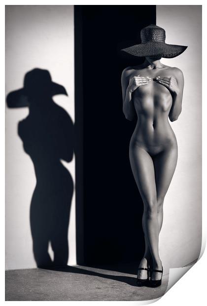 Sensual Nude Woman 1 Print by Johan Swanepoel