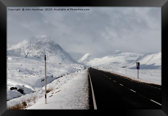 Snowy Serenity Framed Print by John Hastings