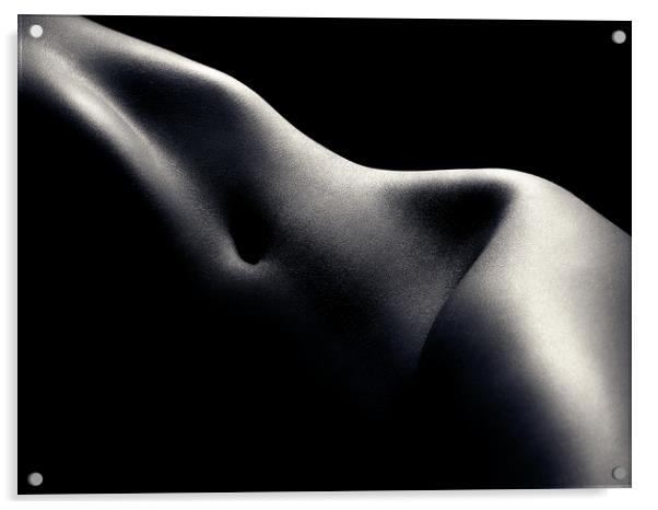 Nude woman bodyscape 52 Acrylic by Johan Swanepoel