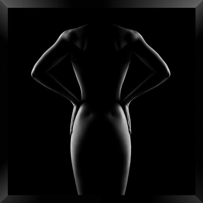 Nude woman bodyscape 53 Framed Print by Johan Swanepoel