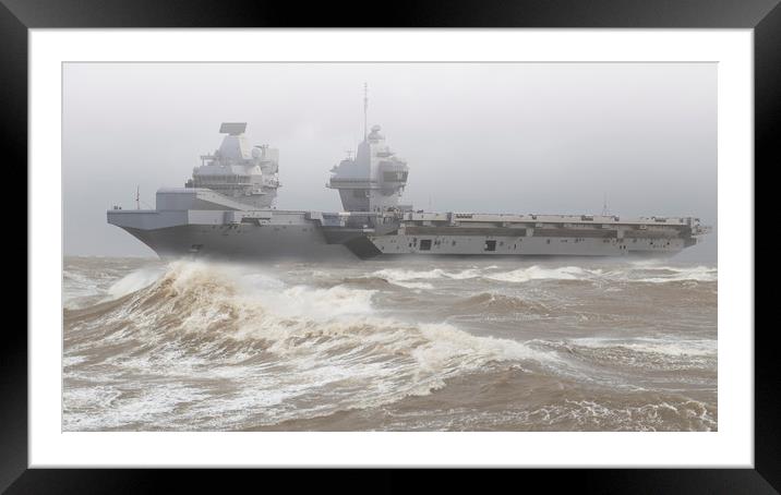 Prince of Wales faces the Sea Framed Mounted Print by Rob Lester