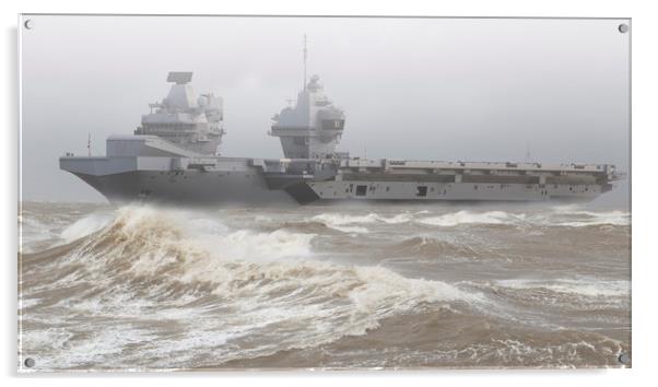 Prince of Wales faces the Sea Acrylic by Rob Lester