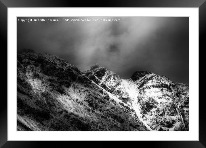Aonach Eagach Ridge Framed Mounted Print by Keith Thorburn EFIAP/b