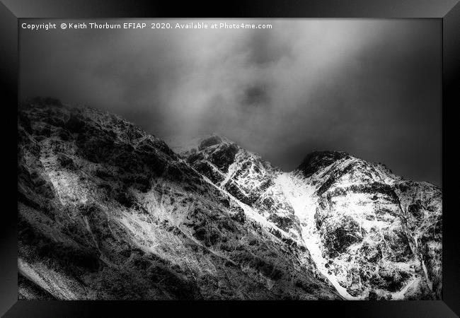 Aonach Eagach Ridge Framed Print by Keith Thorburn EFIAP/b