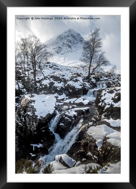 The Winter Majesty of Buachaille Etive Mhor Framed Mounted Print by John Hastings
