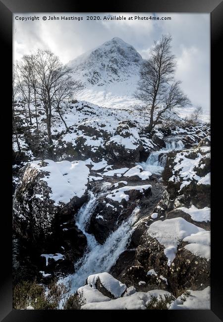 The Winter Majesty of Buachaille Etive Mhor Framed Print by John Hastings