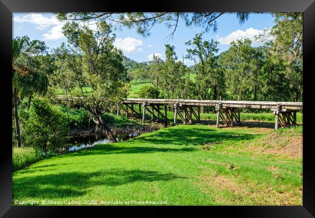 The Road Bridge At Widgee Framed Print by Shaun Carling