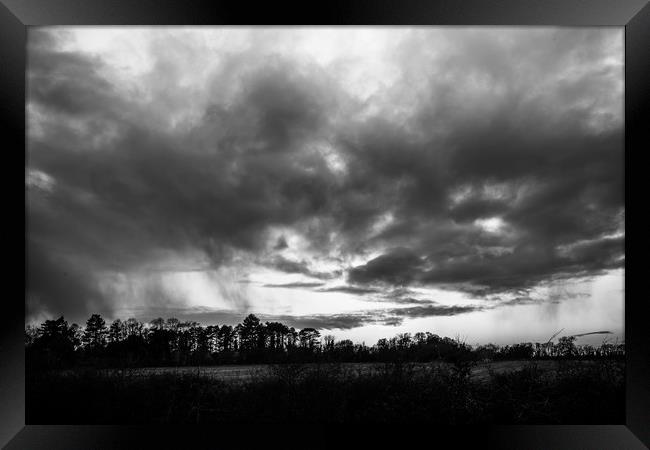 The Storm Above Framed Print by Adam Payne