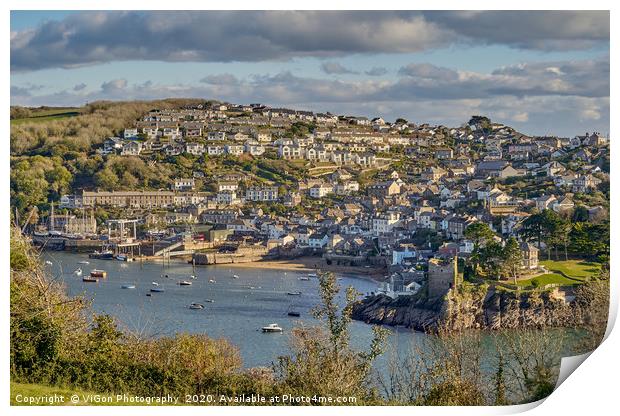 Polruan, Fowey Estuary Print by Gordon Maclaren