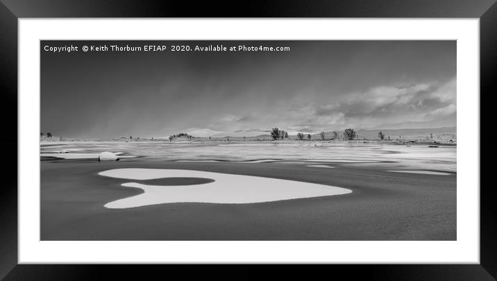 Loch Ba Winter Framed Mounted Print by Keith Thorburn EFIAP/b