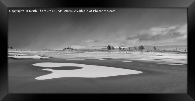 Loch Ba Winter Framed Print by Keith Thorburn EFIAP/b