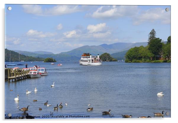 Bowness on lake Windermere Acrylic by Terry Hunt