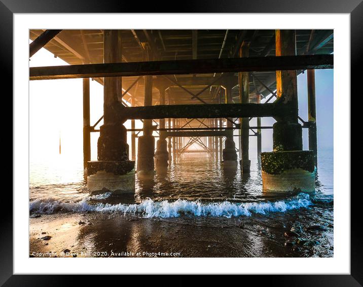 Under The Pier Framed Mounted Print by Dave Bell