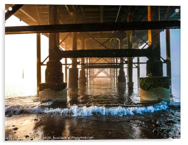 Under The Pier Acrylic by Dave Bell