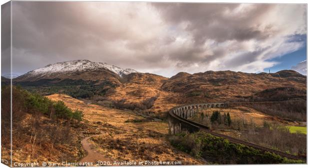 The Pathway to Glenfinnan Canvas Print by Gary Clarricoates