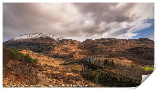 The Pathway to Glenfinnan Print by Gary Clarricoates