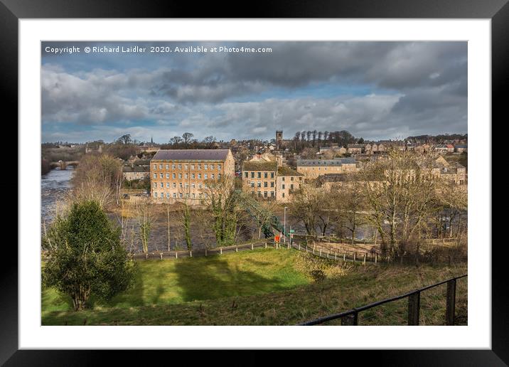 Barnard Castle, Teesdale on First Day of Spring Framed Mounted Print by Richard Laidler