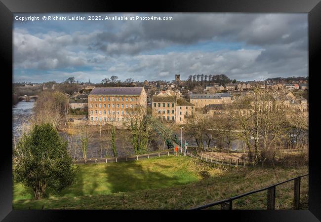 Barnard Castle, Teesdale on First Day of Spring Framed Print by Richard Laidler
