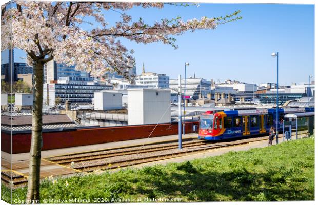 Supertram, Sheffield Canvas Print by Martyn Williams