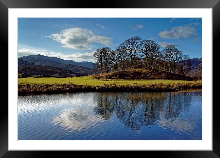 River Brathay Reflections                          Framed Mounted Print by Darren Galpin