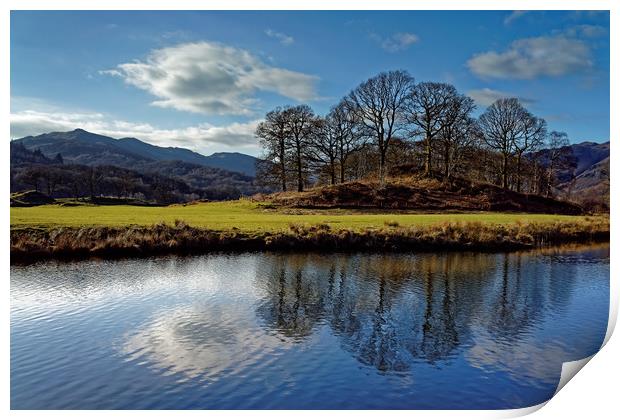 River Brathay Reflections                          Print by Darren Galpin