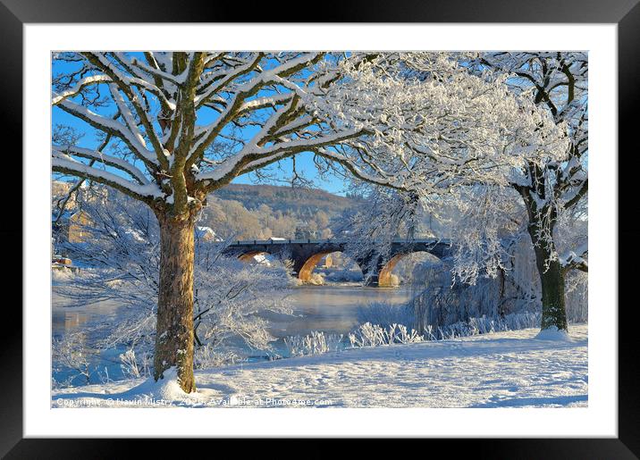 Winter in Perth, Scotland Framed Mounted Print by Navin Mistry