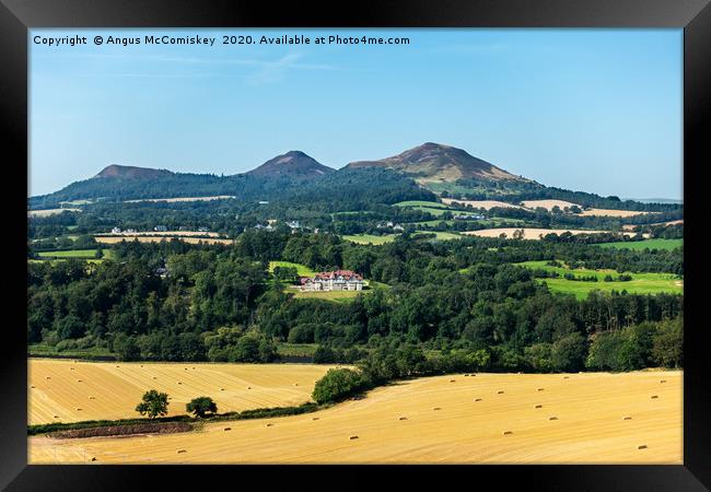 Eildon Hills, Scottish Borders Framed Print by Angus McComiskey