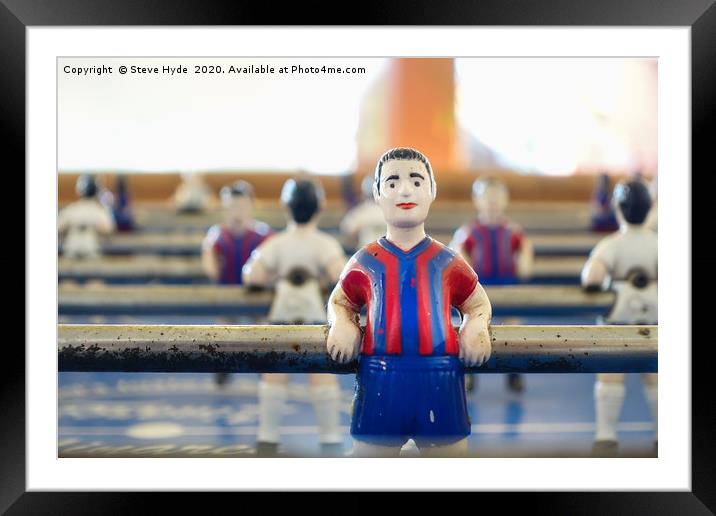 A Foosball or Table Football Player Framed Mounted Print by Steve Hyde