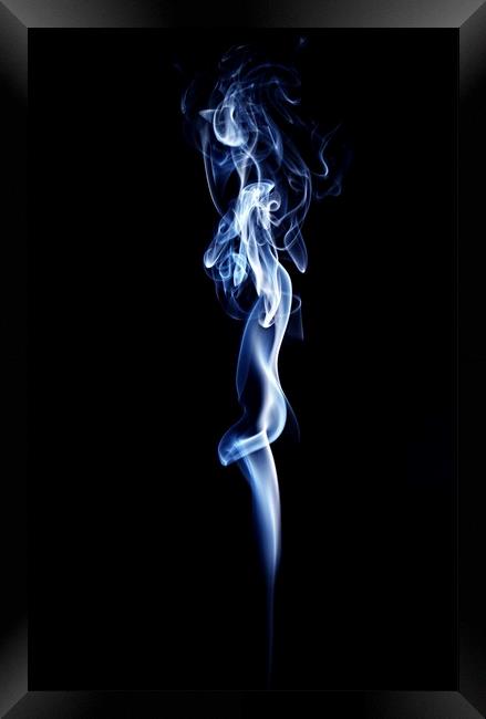 Abstract smoke Framed Print by Martin Smith