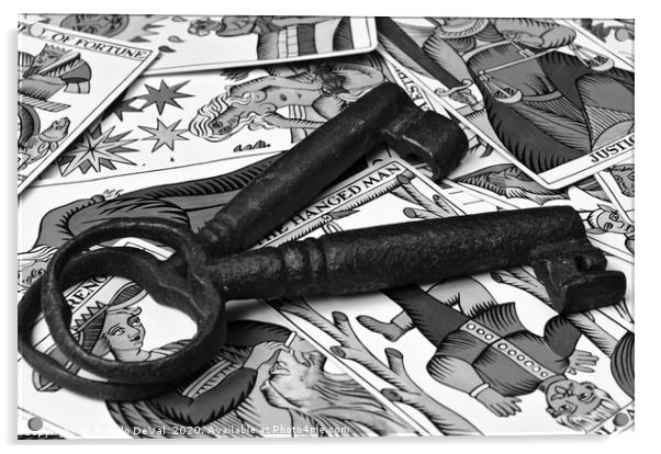 Esoteric Keys Monochrome Acrylic by Angelo DeVal