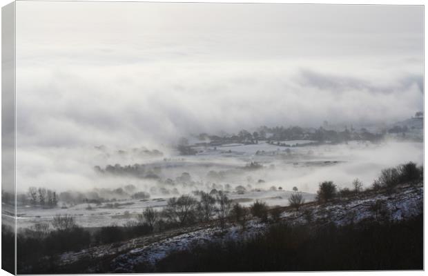 Edge of the fog Canvas Print by David Wall