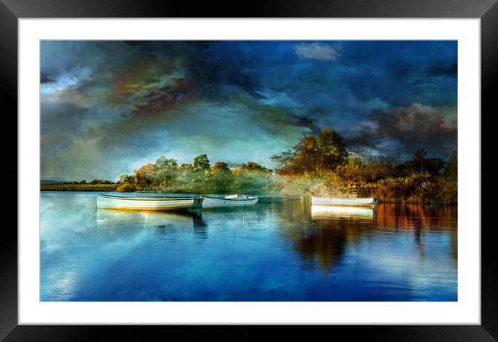 Boats Framed Mounted Print by Alan Sinclair