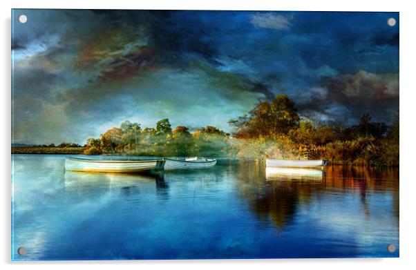 Boats Acrylic by Alan Sinclair