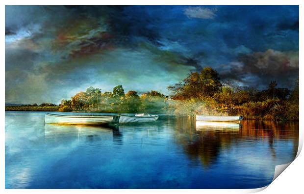 Boats Print by Alan Sinclair
